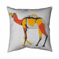 Fondo 20 x 20 in. Abstract Dromedary-Double Sided Print Indoor Pillow FO2790627